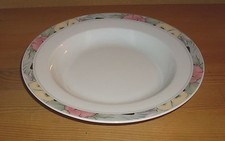 Form Marienbad Ingres weiß 1 Suppenteller,  mehrfarbiges  Blumendekor