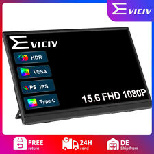 2025 Portable Monitor, 15,6 Zoll Tragbarer Mobiler IPS Bildschirm FHD 1920*1080