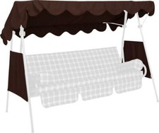 Angerer Sonnendach 200 x 120 cm PE braun Ersatzdach Hollywoodschaukel