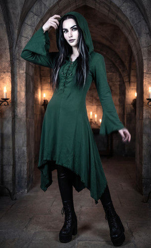 Gugel zipfelkleid gothic ethno - gothic,