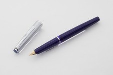 Pelikan M 20 Silvexa Saphirblau Kolbenfüller seltene 14C EEF Goldfeder Vintage