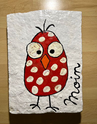 Bild vogel handgemalt - bild,, vogel,