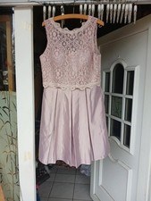 Kleid festliche Anlässe Spitze Pailletten altrosa Laona Gr. 40 neu (KL)