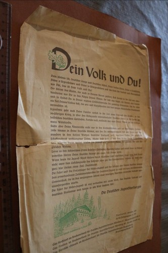 Altes werbeblatt deutsche - altes,