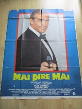 Riesiges Filmplakat Poster James Bond 007 Mai Dire Mai / Never Say Never Connery