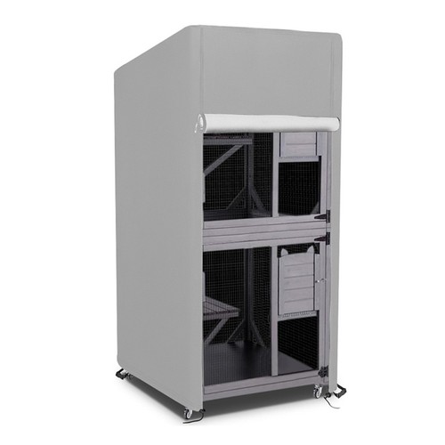 Grau outdoor katzenhaus - grau,