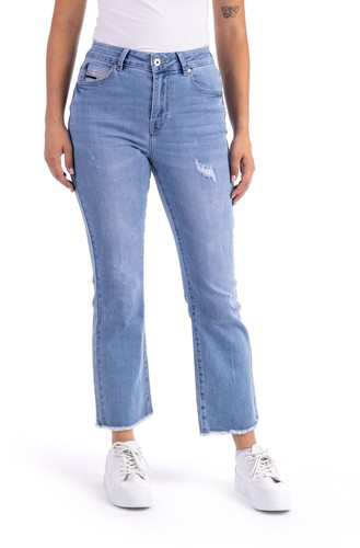 Bootcut miniflared destroyed - miniflared,