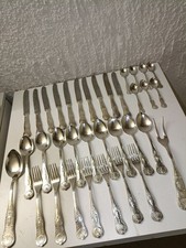 Besteck  Set, silber , versilbert ?