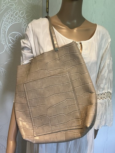 Zara shopper tasche beige - zara,