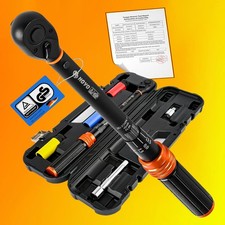 6-tlg Drehmomentschlüssel 1/2" Zoll 20-230 Nm Drehmoment Schlüssel Werkzeug Auto
