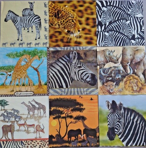Servietten tiere afrikas - tiere,