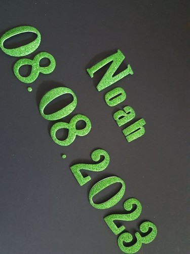 Glitzer buchstaben zahlen name - buchstaben,