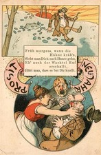 Neujahr Humor Ohrfeige Gedicht Litho