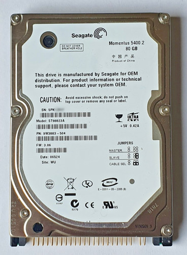 Ide seagate momentus - seagate,