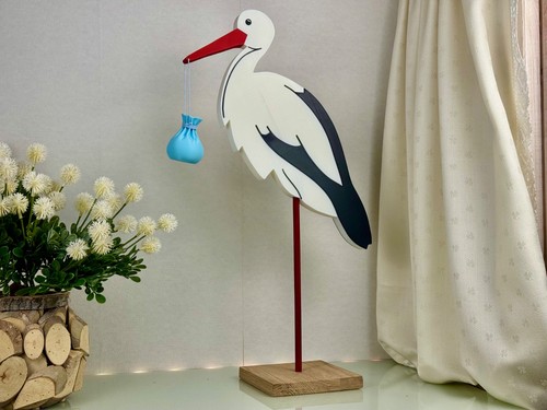 Storch zur geburt - storch, (groß)