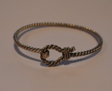 HANDGEMACHTES STERLINGSILBER LASSO SEIL ARMBAND 