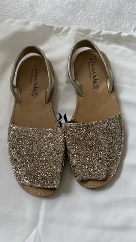 Glitzer sandalen gold - gold, made