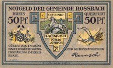 6x50 Pfennig - Rossbach - Notgeld - ganze Serie