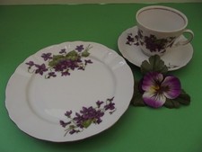 Winterling-Marktleuthen, Veilchen * Kaffeegedeck, 3-teilig *