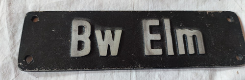 Elm lokschild eisenbahn - lokschild,