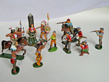 Elastolin/Lineol: Wildwest:  - Massefiguren - Indianer und Trapper