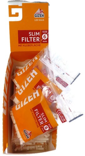 Gizeh slim filter - slim, mm
