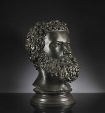 Lebensgroße Bronze Büste eines Mannes 13 kg Antike Rom Griechenland