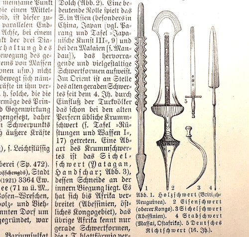 Alte lithographie schwerter - alte,
