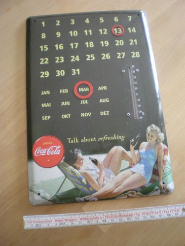 Blechschild coca cola - blechschild,