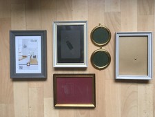 Konvolut 5 Bilderrahmen Sammlung Holz gold Messing shabby chic Vintage retro