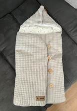 Jané Mims+ Einschlagdecke – Dim Grey – weich & Neuwertig