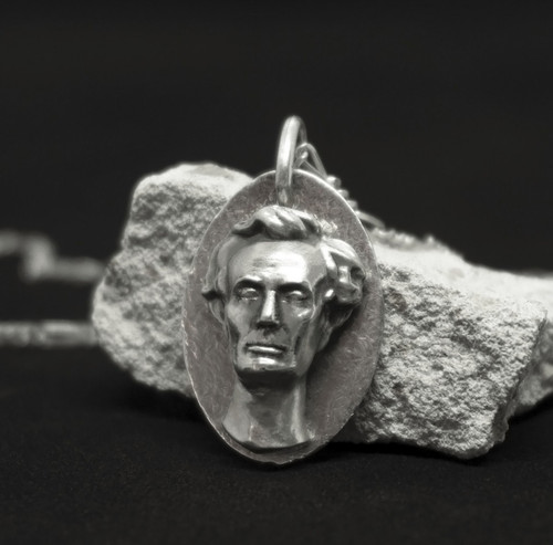 Abraham lincoln bronze - abraham, bronze/silber