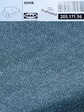 Ikea KIVIK Bezug für 3er Sofa Gunnared blau 205.171.96 NEU Wechselbezug
