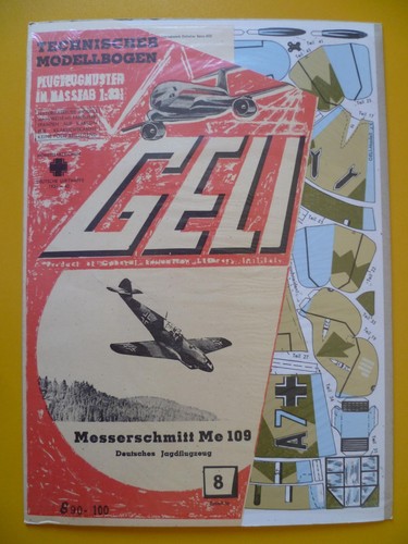 Modellbogen geli me109 - geli,