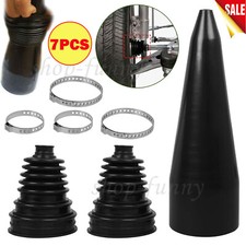 2x Faltenbalg Achsmanschette Universal & Montagekegel Montagekonus Antriebswelle