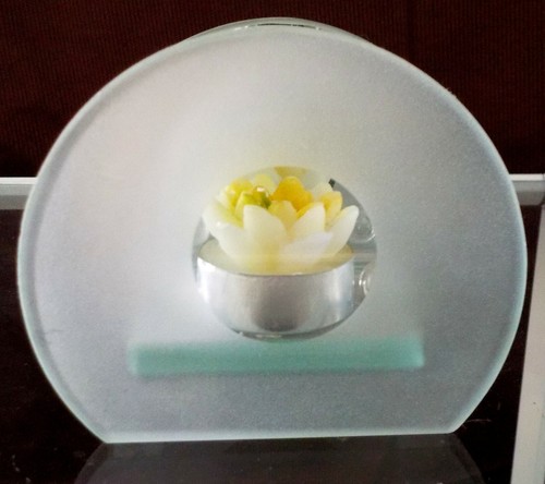 Teelichthalter aus glas mit - teelichthalter,