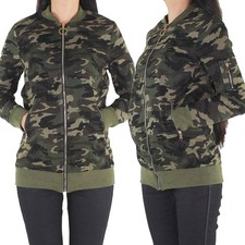 Damen Camouflage Bomberjacke