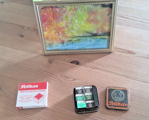 Aquarellfarben pelikan vintage - pelikan,