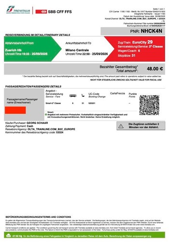 Bahnticket zürich - bahnticket,