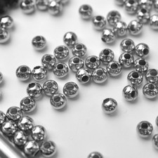 Ø  2, 3, 4, 5, 6 und 8 mm runde Edelstahl-Perlen verschiedene Mengen und Größen!