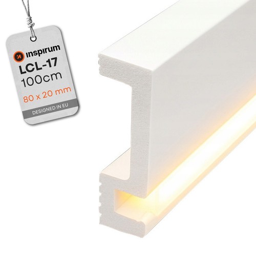 Sockelleiste weiß led 8x2 - sockelleiste, cm