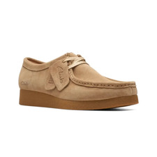 NEU UND VERPACKT Herren Clarks Wallabee Evo dunkel sand Wildleder Schuhe