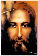 Leichentuch Jesus - 60x90cm - Ölgemälde Leinwand -Kunst Wandbild- G01073