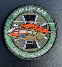 H145 LUH SAR Patch Aufnäher  Airbus Luftrettung Bundeswehr Heer Goodbye Huey NEU