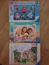 Puzzle 200, 300 & 500 Teile Ravensburger, gebraucht, für Mädchen, vollständig