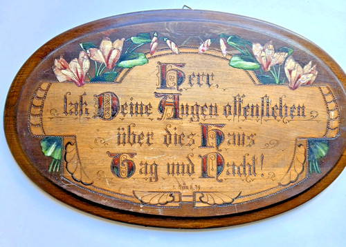 Alter ovaler haussegen - alter,