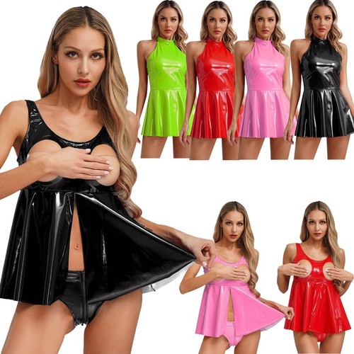 Frauen wet look pvc - frauen,