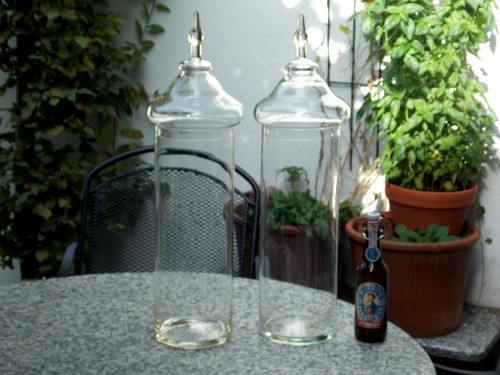 Alte hohe zylinder glas - 2,