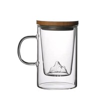Glastasse mit Teesieb 500 ml