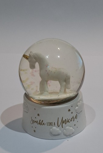 Einhorn schneekugel sparkle - schneekugel,